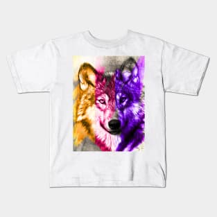 Colourful Wolf Kids T-Shirt